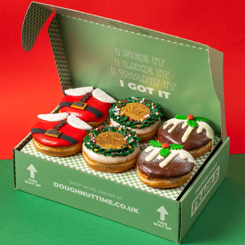 "Santa's Favorites" doughnut gift box