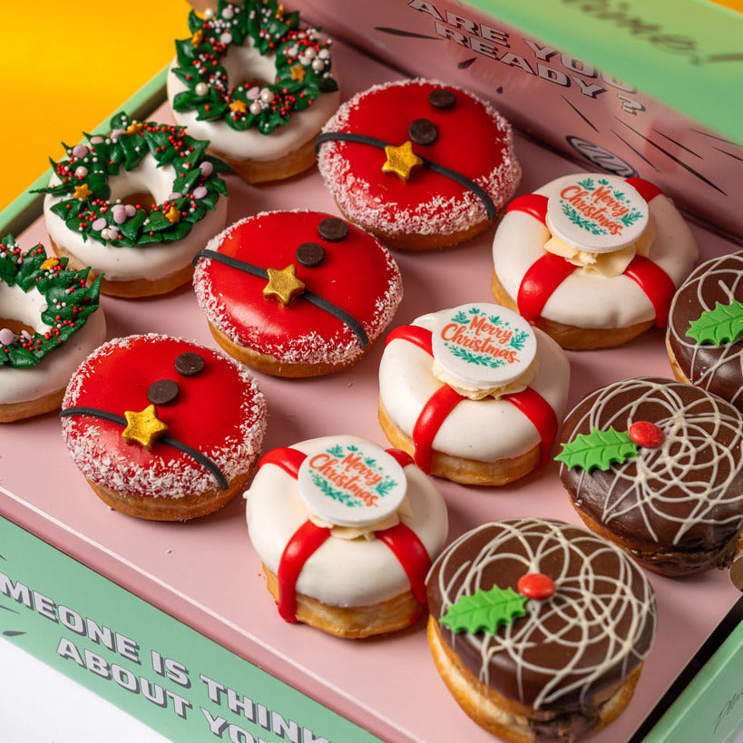 "Santa's Favorites" mini doughnut gift box