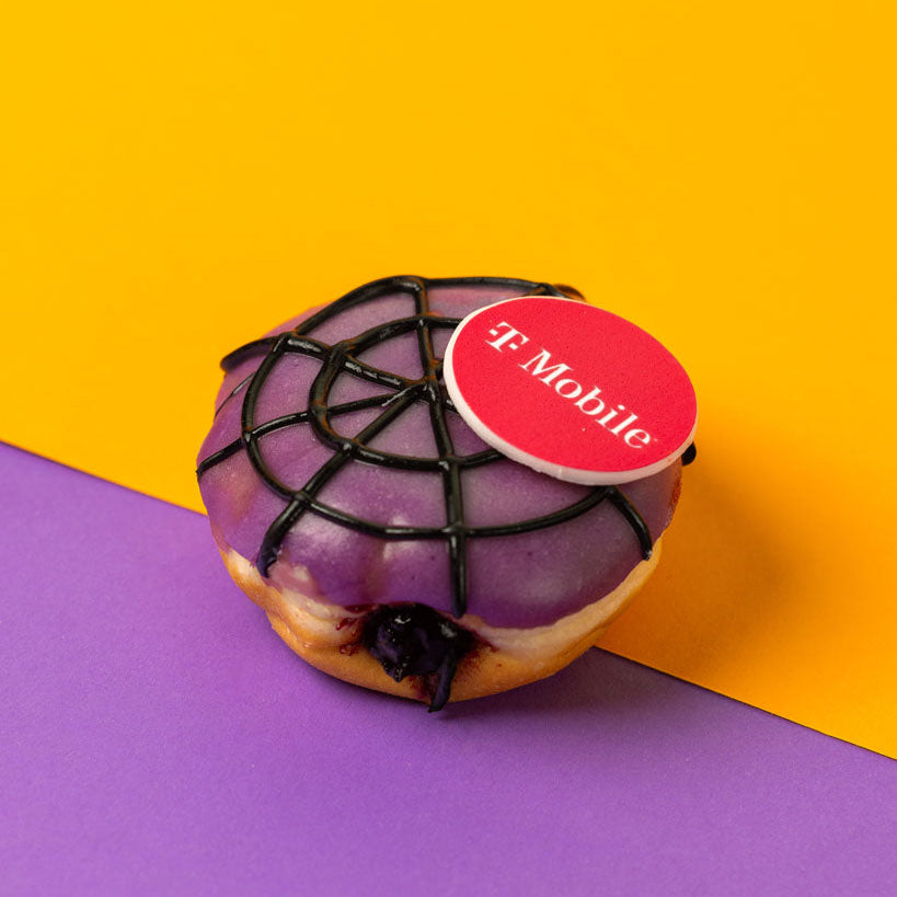 Halloween Office Box – 24 mini doughnnuts with logo (VG)
