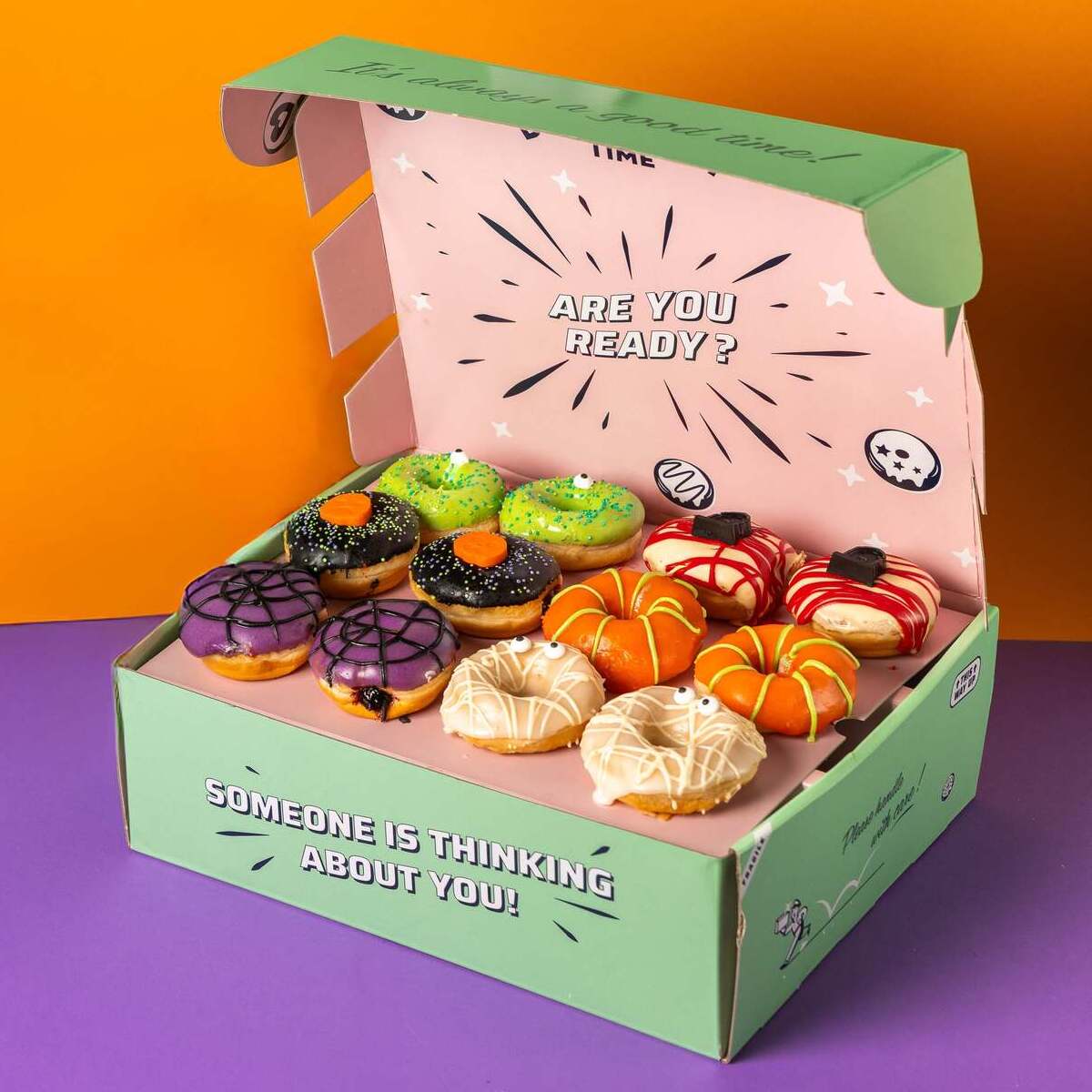 Halloween Partybox - 24 mini doughnuts (VG)