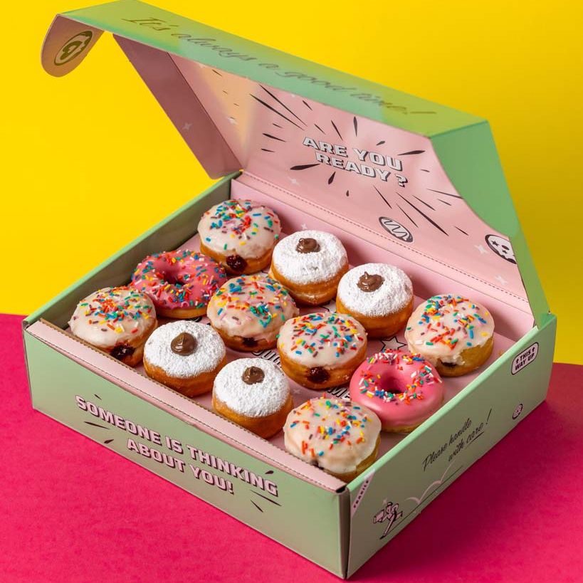 "Mini Party" doughnut gift box