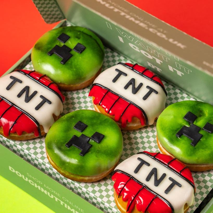 "Minecraft Special" doughnut gift box (vegan)