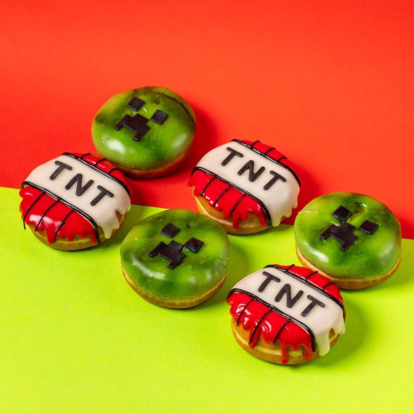 "Minecraft Special" doughnut gift box (vegan)