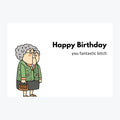 Card "Happy Birthday You fantastic Bitch"