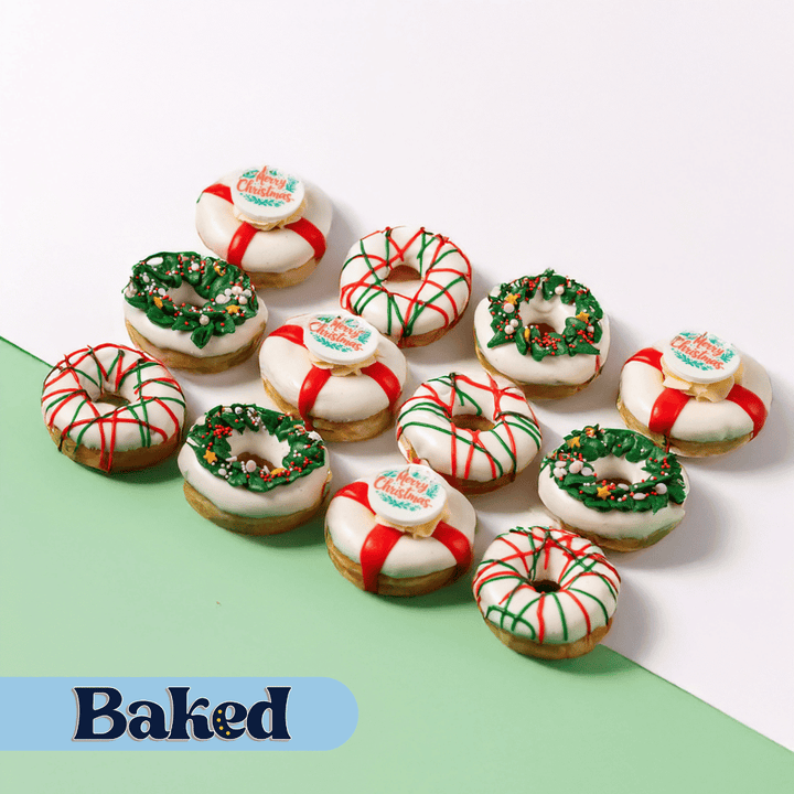 Christmas Office box XL - 60 Mini-Doughnuts with Logo