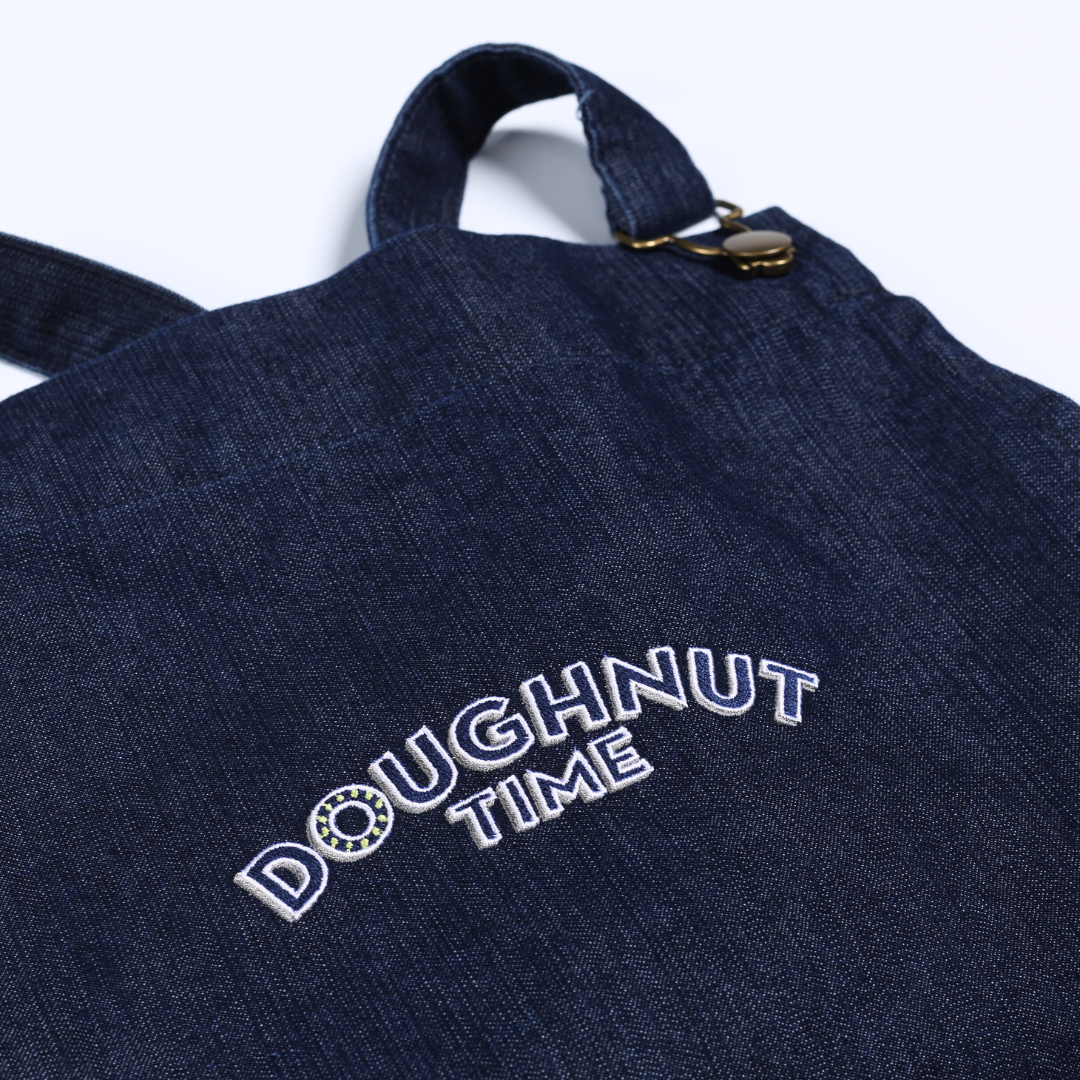 Doughnut Time Denim Effect Apron