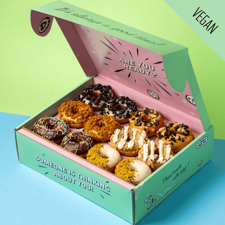 "Coffee Break" vegan mini doughnut gift box