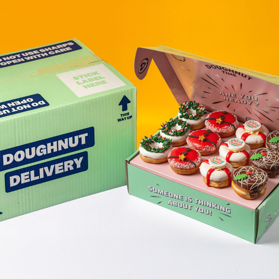 Christmas Party Box XL - 60 Mini Doughnuts