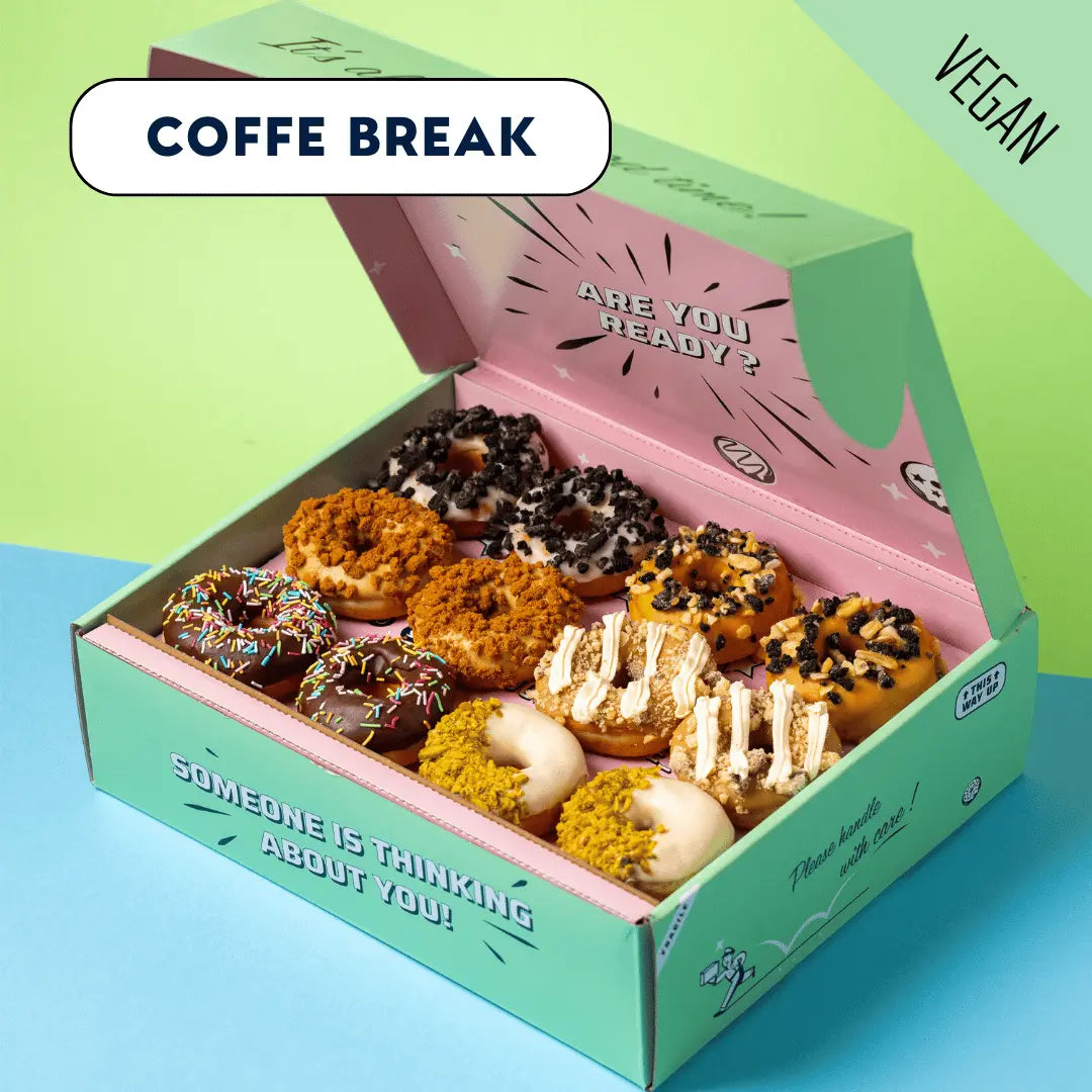 Vegane Mini-Donut party service gift box (96 pieces)