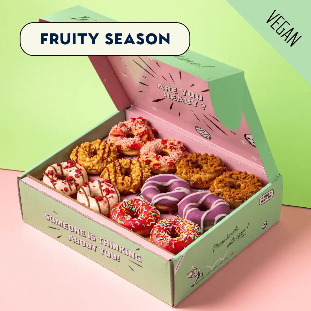 Vegane Mini-Donut party service gift box (96 pieces)