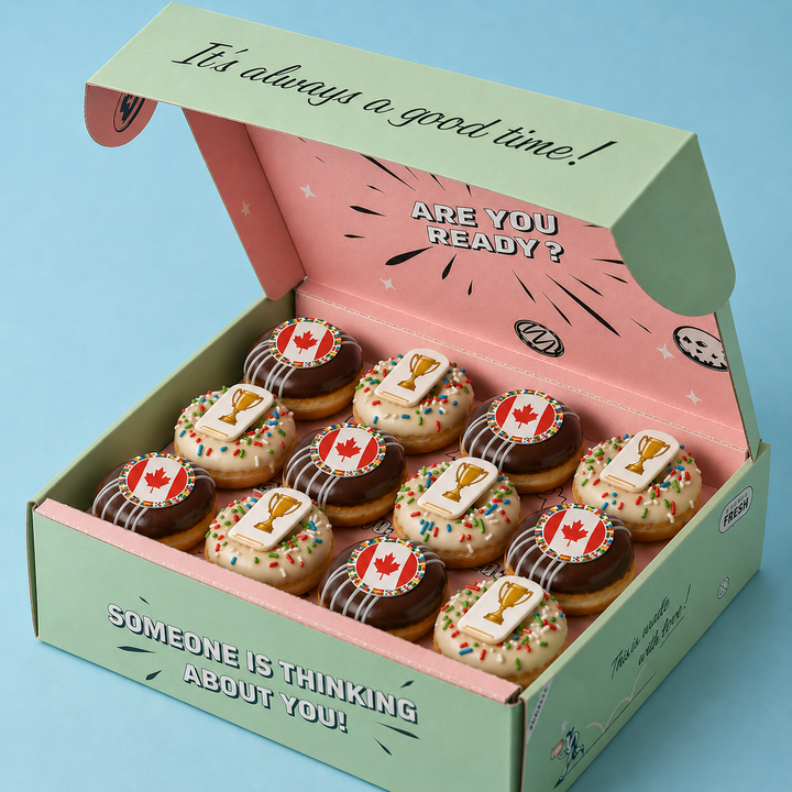 WC 26 Choose Your Country mini doughnut gift box