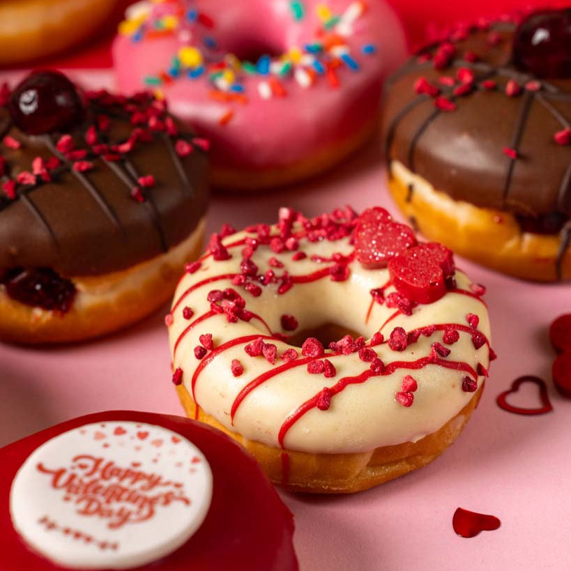 "Valentines Special" vegan mini doughnut gift box