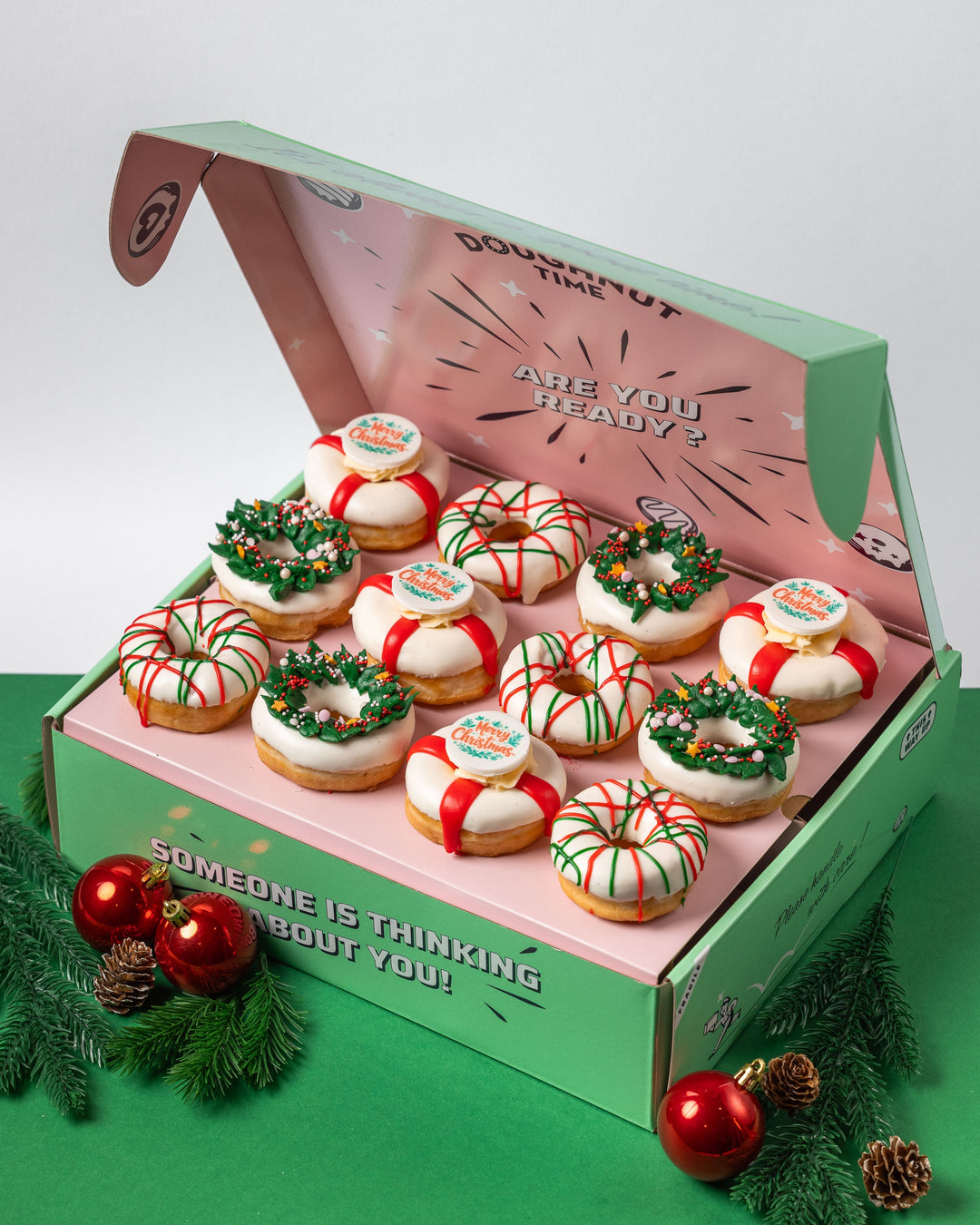 "Glutenfriendly Christmas" mini doughnut gift box