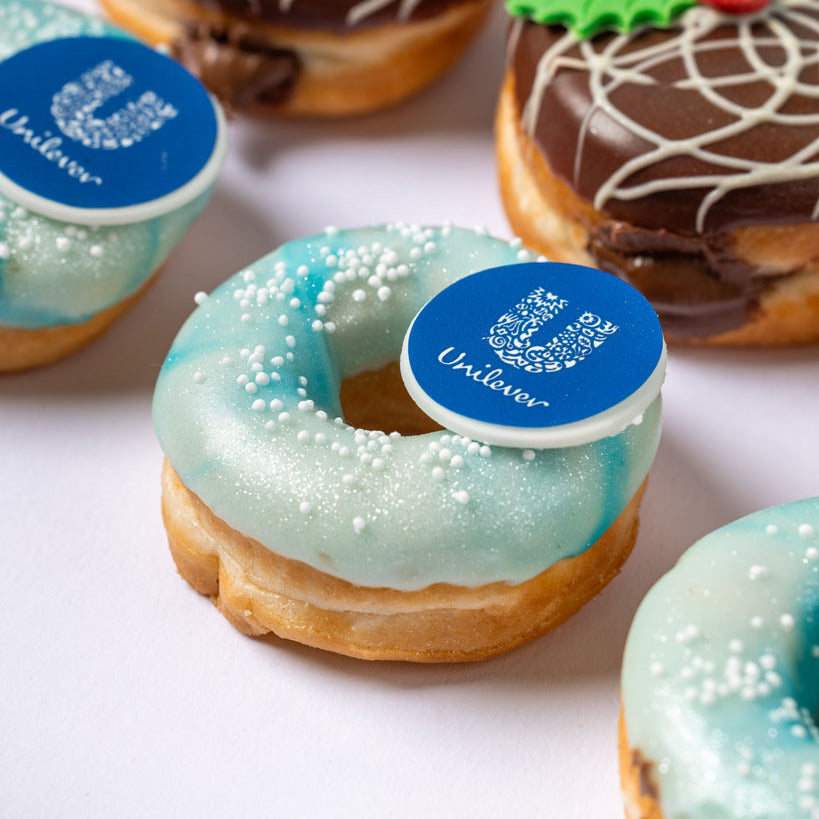 Christmas Office box XL - 60 Mini-Doughnuts with Logo