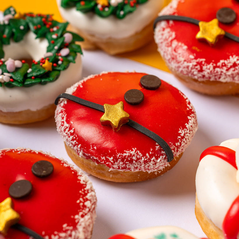 60 Christmas mini doughnuts gift box