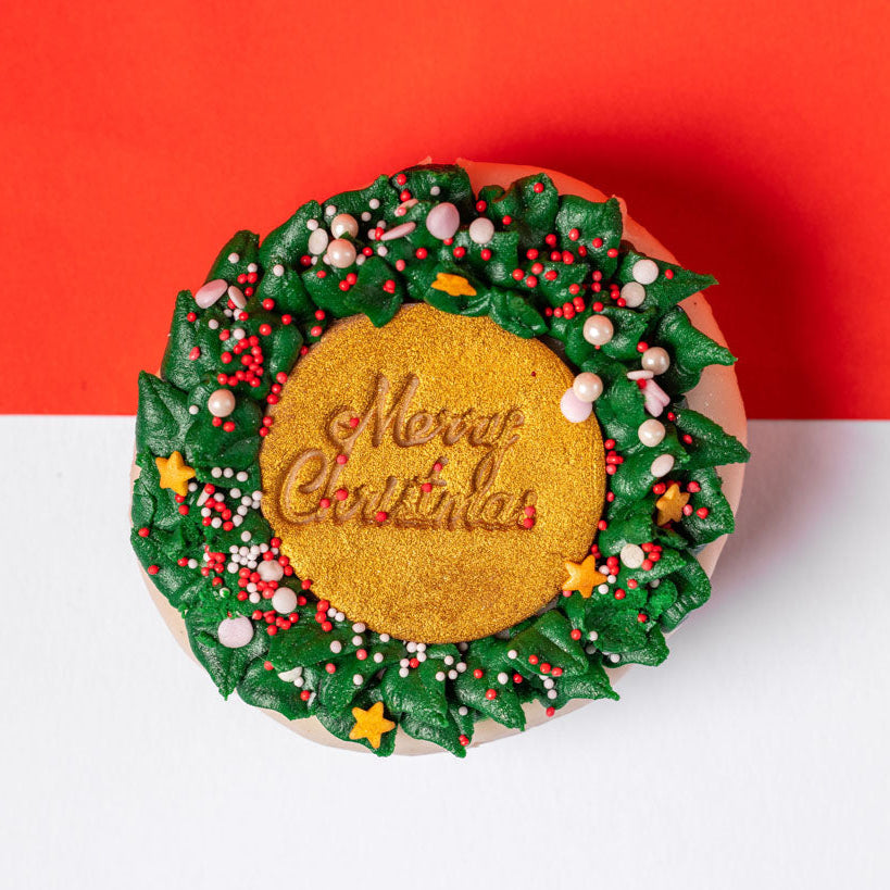 Corporate "Merry Christmas" doughnut gift box with logo