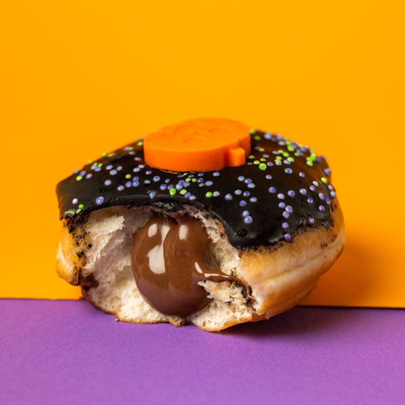 Corporate Halloween mini donut gift box