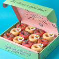 Custom brandbox - 24 vegan mini doughnuts with logo