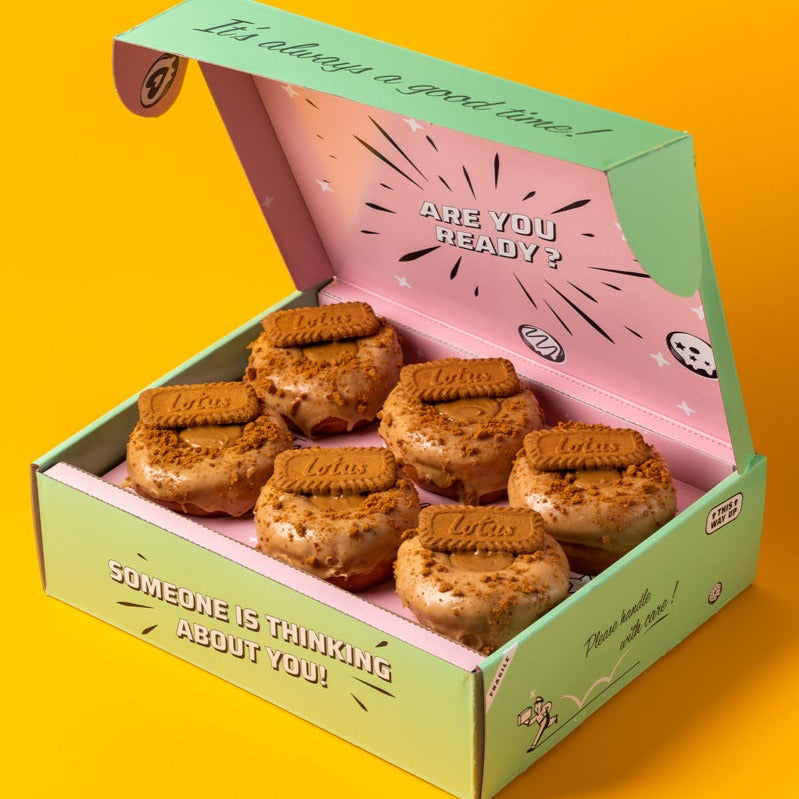 Vegan donut party service gift box