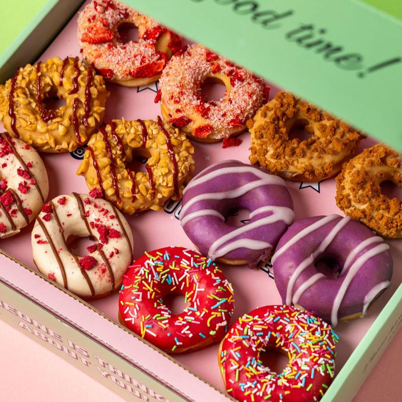 "Fruity Season" Mini-Donut gift box (vegan)