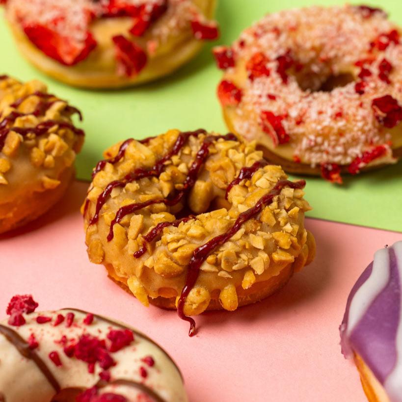 "Fruity Season" Mini-Donut gift box (vegan)