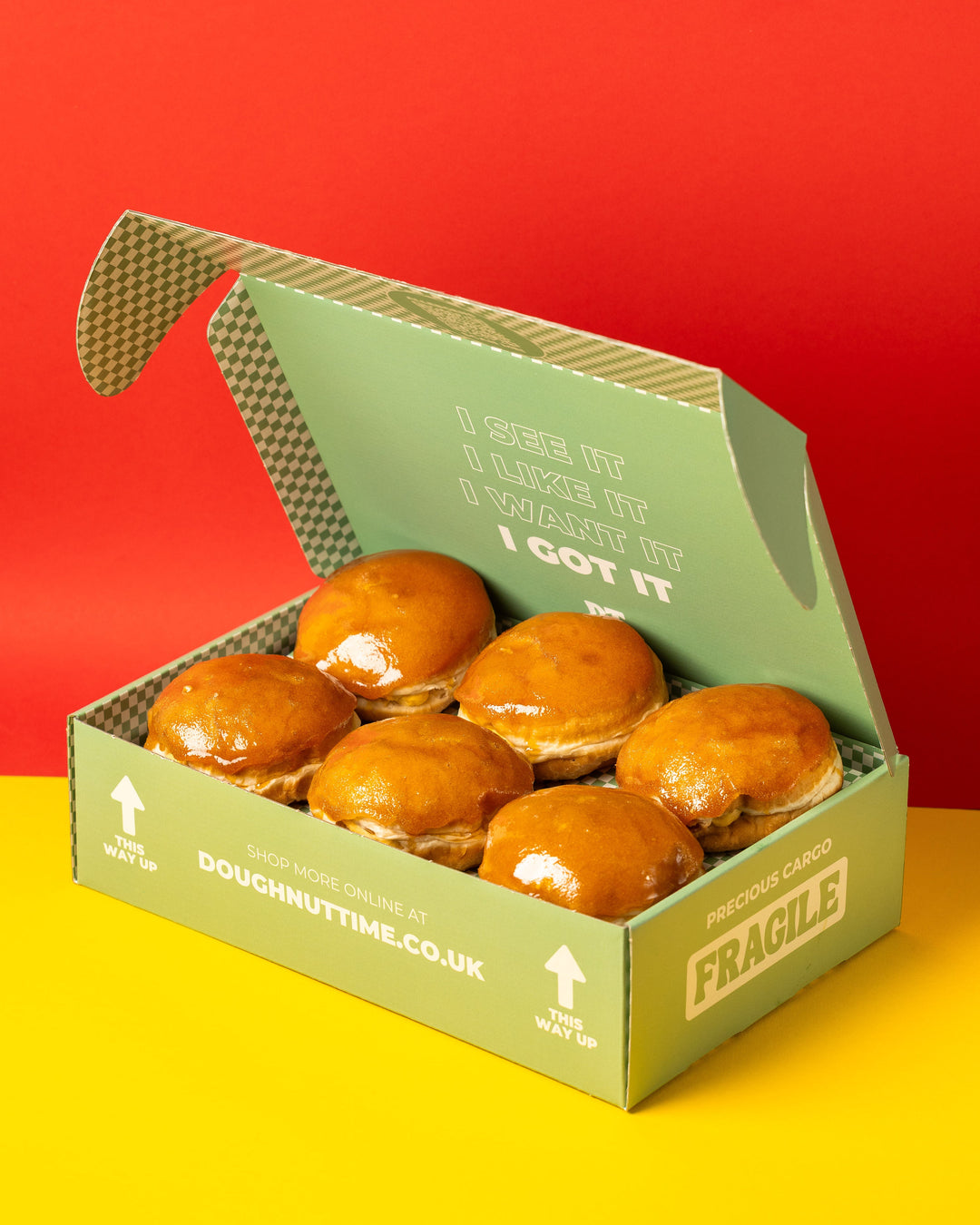 "Crème brûlée" vegan doughnut gift box