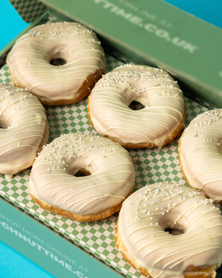"Something White" vegan wedding doughnut gift box