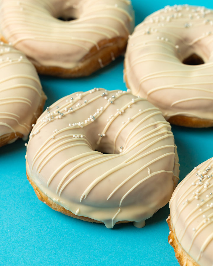 "Something White" vegan wedding doughnut gift box