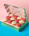 Gender reveal mini doughnut gift box (vegan)