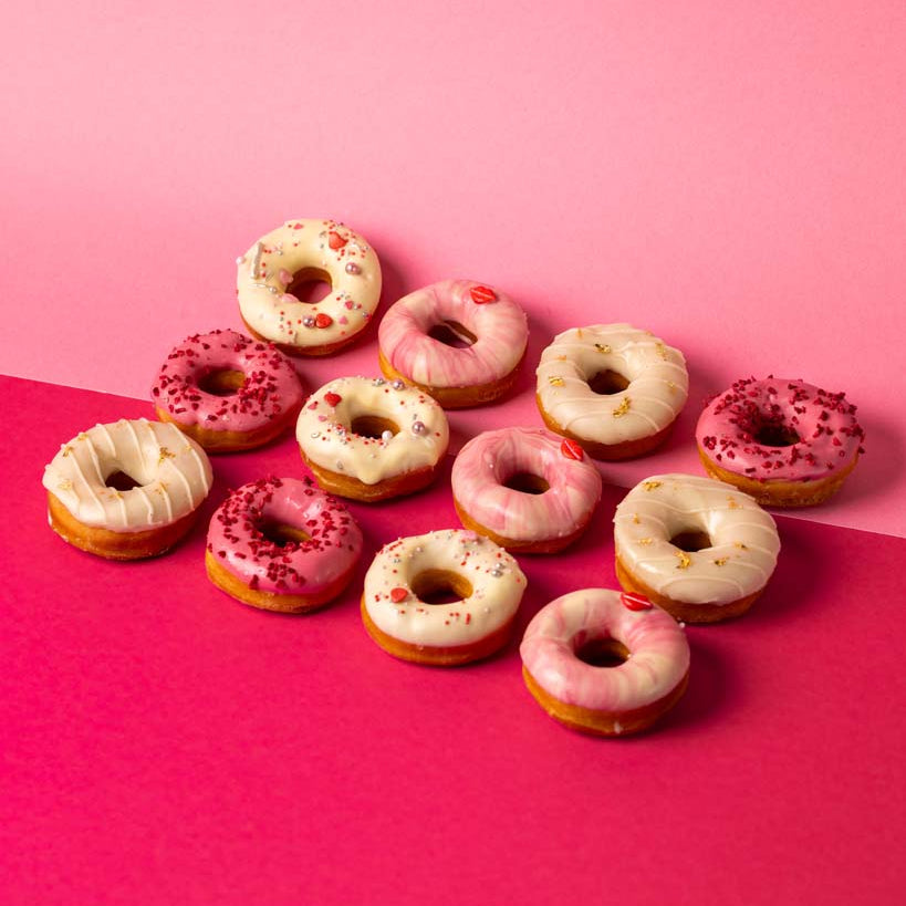 "Pink Party" Mini-Donut gift box (vegan)