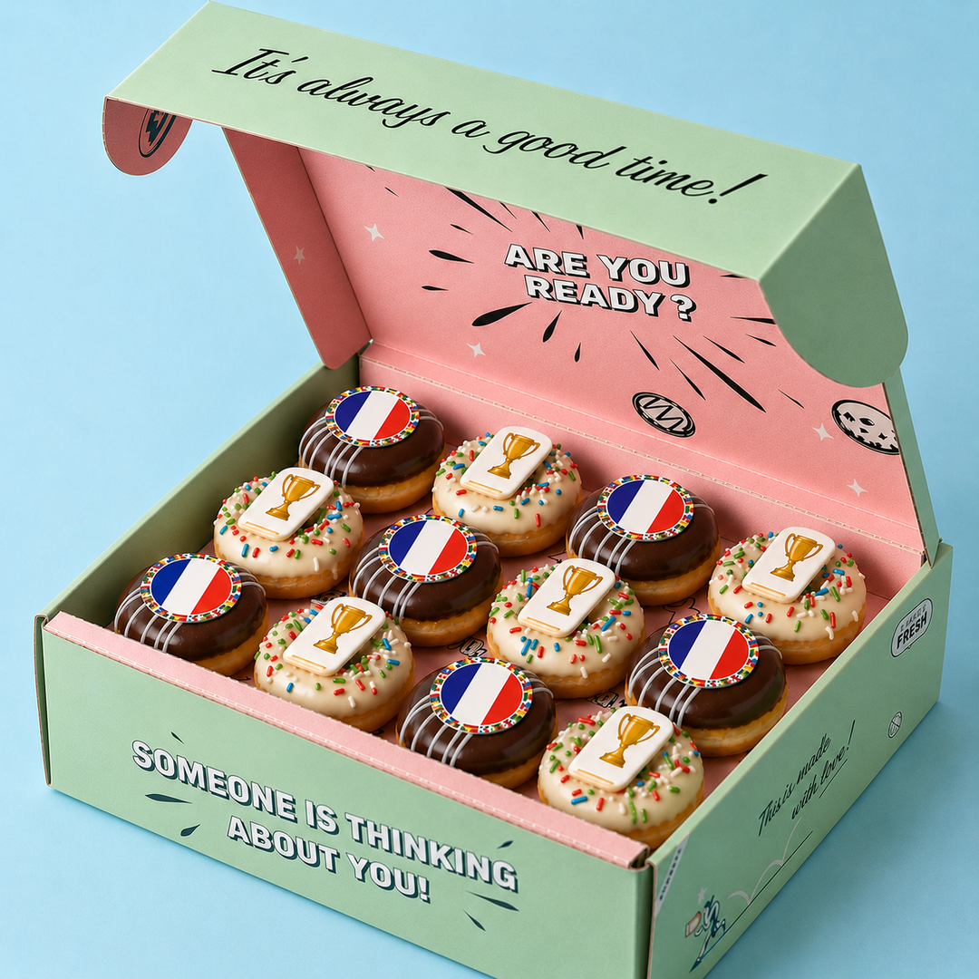 WC 26 Choose Your Country mini doughnut gift box