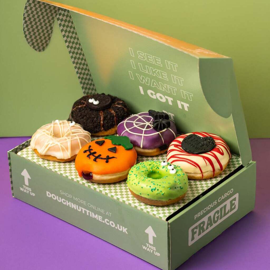 "Vegan Halloween" doughnut gift box