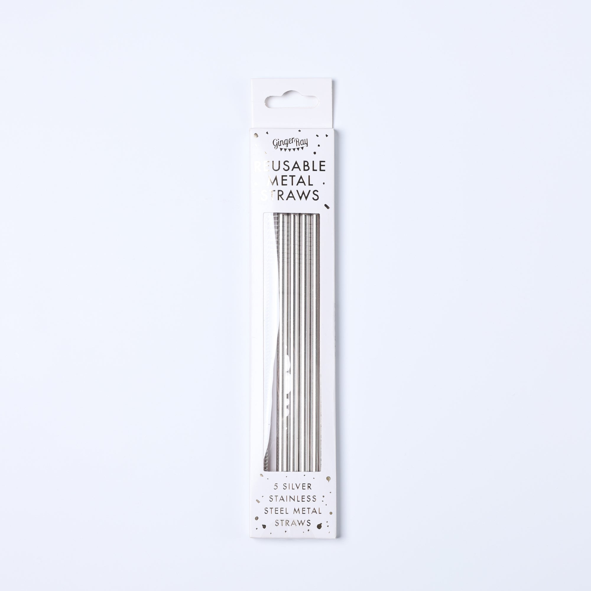 Pack of 5 Metal Straws