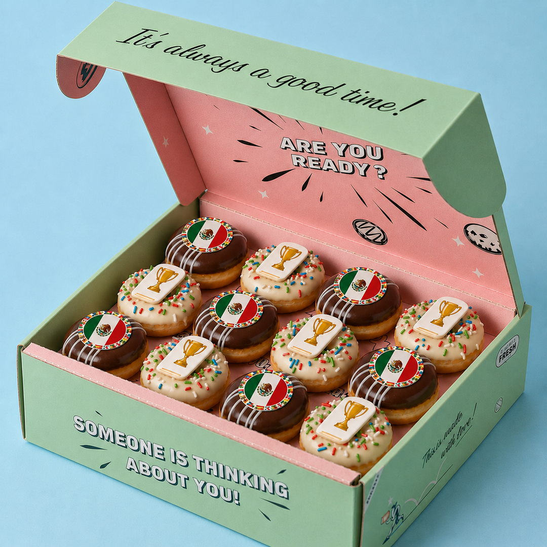 WC 26 Choose Your Country mini doughnut gift box