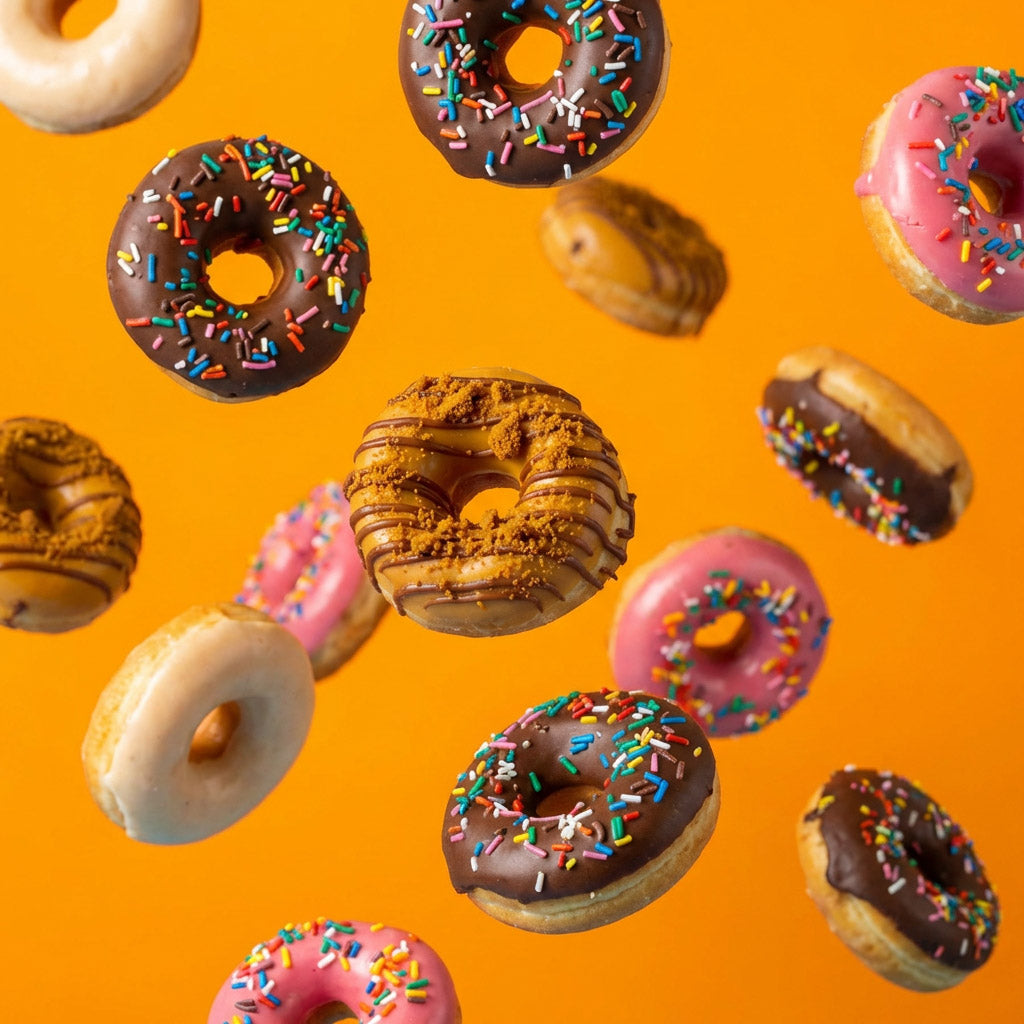 "Classic Rings" vegan mini doughnut gift box