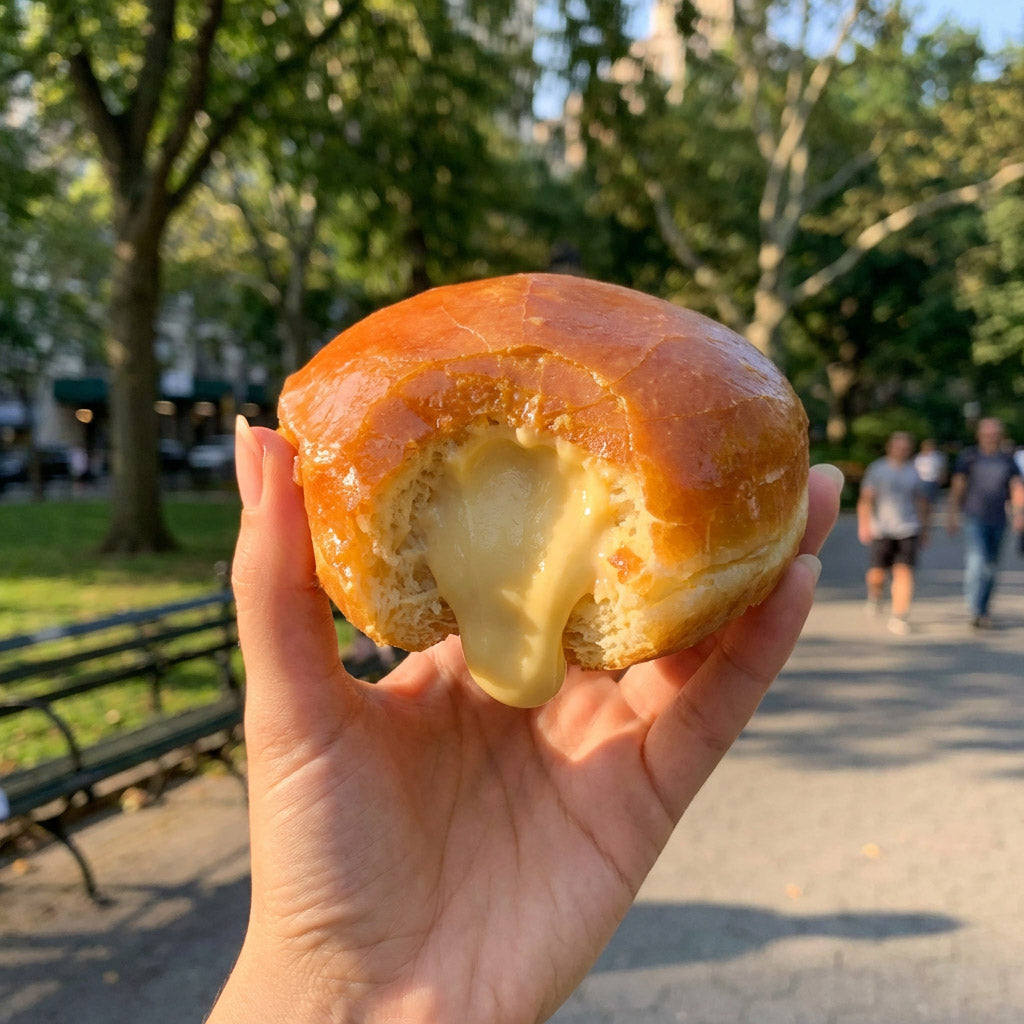 "Crème brûlée" vegan doughnut gift box