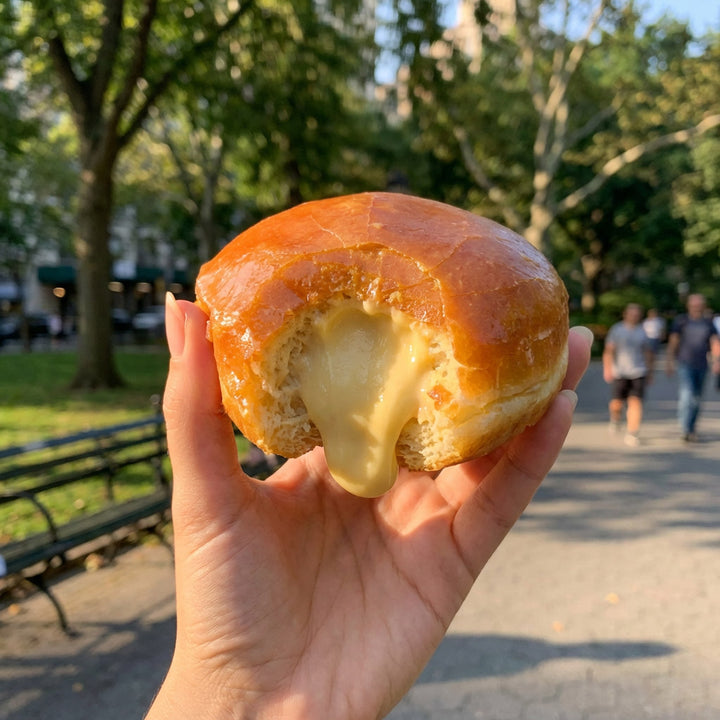 "Crème brûlée" vegan doughnut gift box
