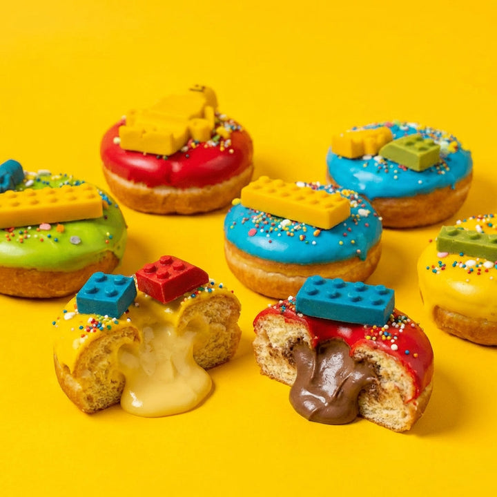 "Brick Party" doughnut gift box