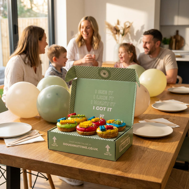 "Brick Party" doughnut gift box