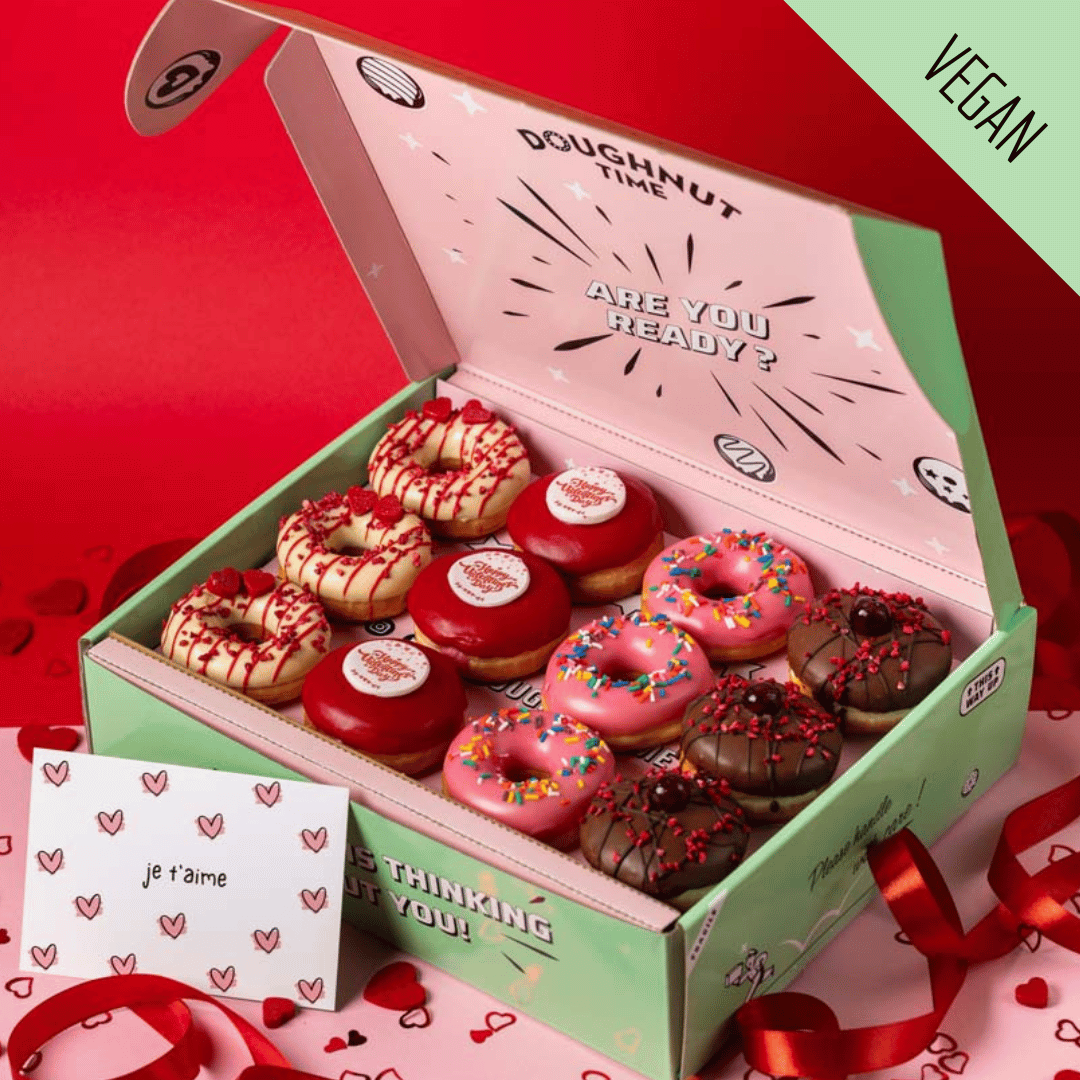 "Valentines Special" vegan mini doughnut gift box