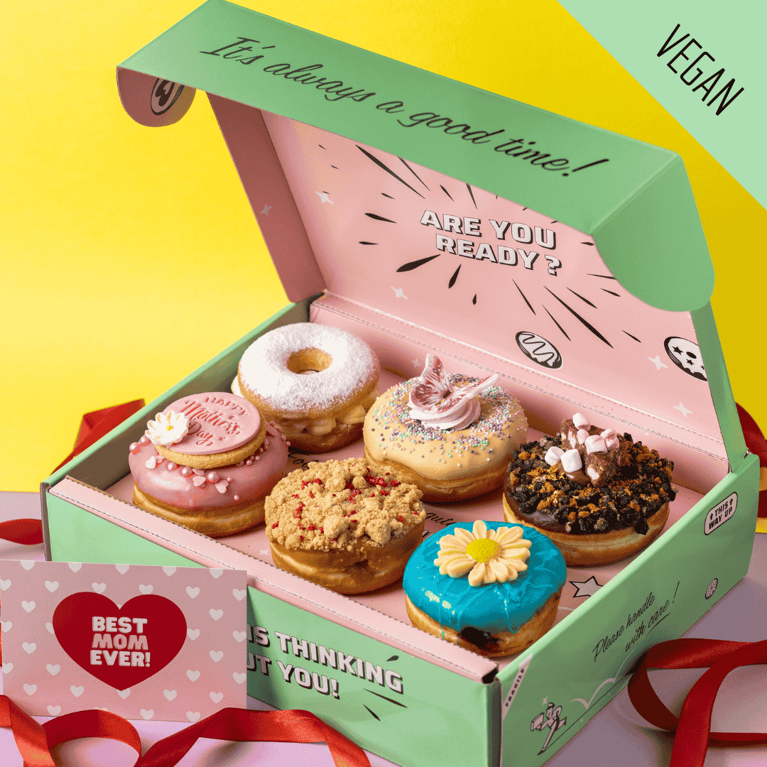 Vegan "Mother's Day Special" doughnut gift box