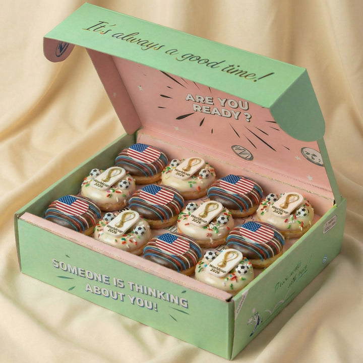 World Cup 26 Choose Your Country mini doughnut gift box