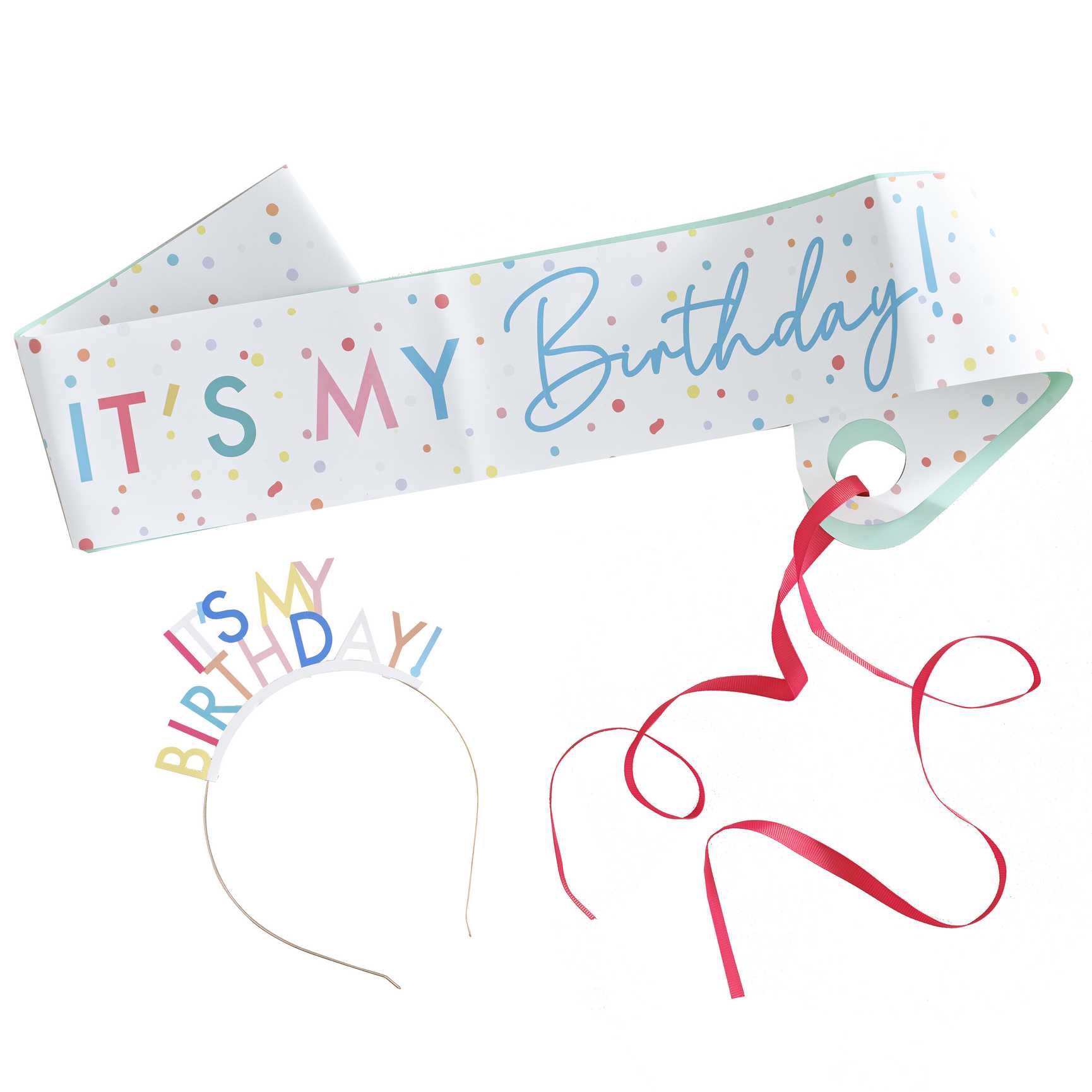 Birthday Headband and Sash