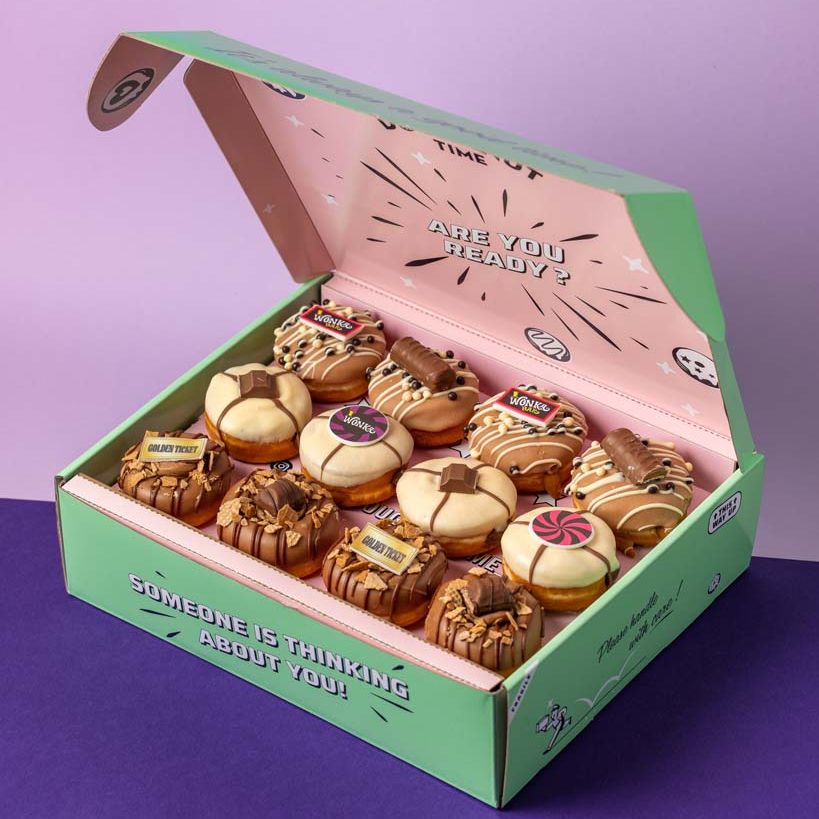 "Willy Wonka" mini doughnut gift box