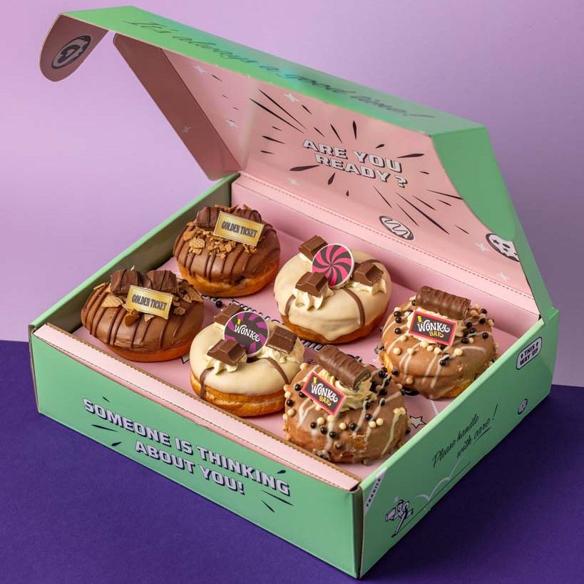 "Willy Wonka Special" doughnut gift box