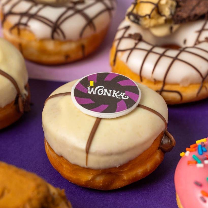 "Wonka's Favorites" mini donut gift box