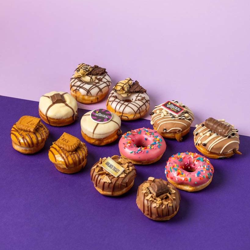 "Wonka's Favorites" mini donut gift box