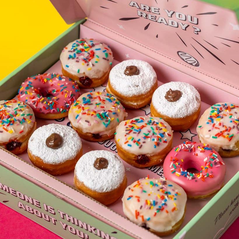 "Mini Party" mini doughnut gift box