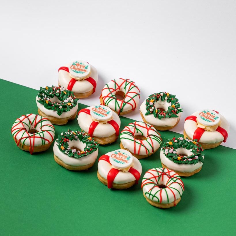 "Christmas Special" mini doughnut gift box