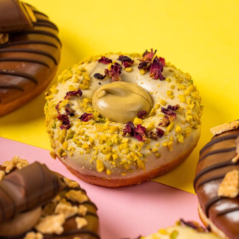 "Chocolate-Pistachio" doughnut gift box